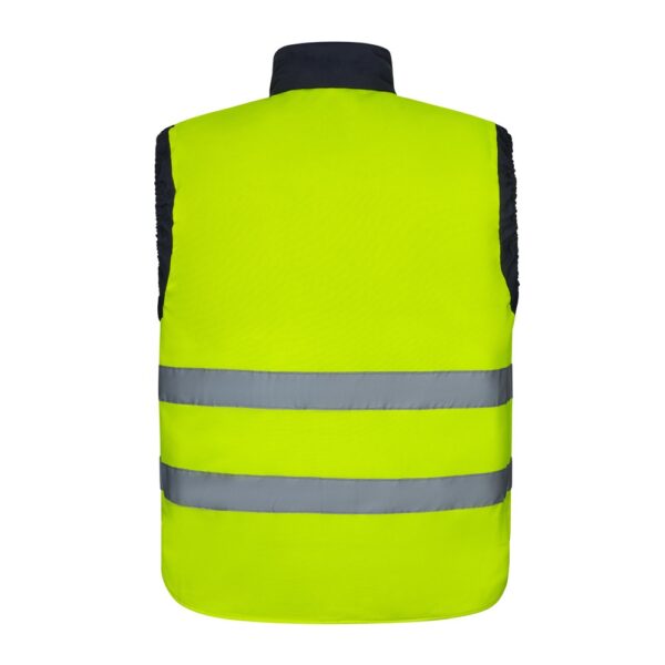 VL DIANA. Padded vest (220g/m²), reversible and multi-pocket, in polyester (100%), with zip fastening and reversible puller