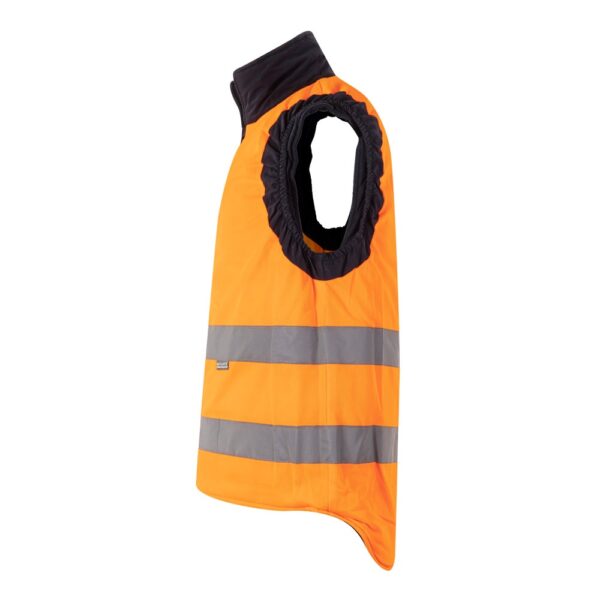 VL DIANA. Padded vest (220g/m²), reversible and multi-pocket, in polyester (100%), with zip fastening and reversible puller