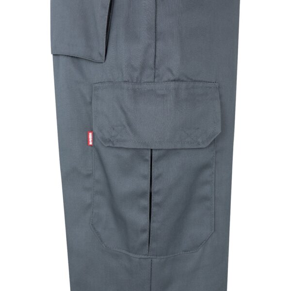 VL ATHENA. Two-tone twill trousers (210g/m²), lined, multi-pocket, in cotton (20%) and polyester (80%)