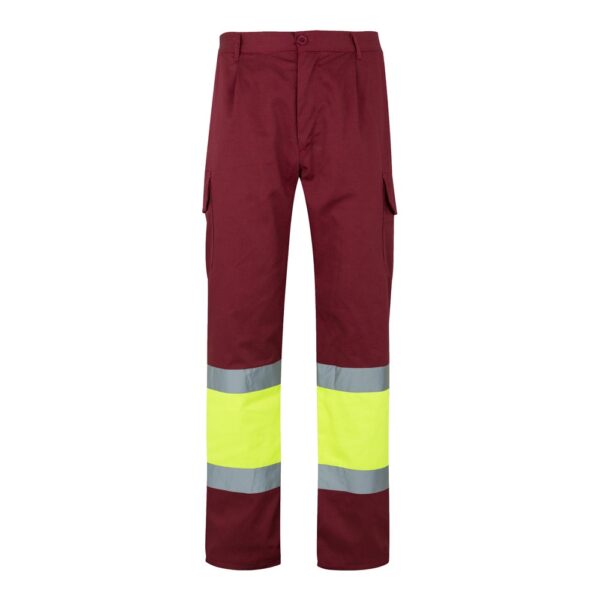 VL ATHENA. Two-tone twill trousers (210g/m²), lined, multi-pocket, in cotton (20%) and polyester (80%)