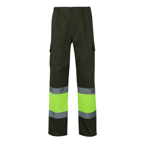 VL POSEIDON. Two-tone multi-pocket twill trousers (210g/m²), in cotton (20%) and polyester (80%)