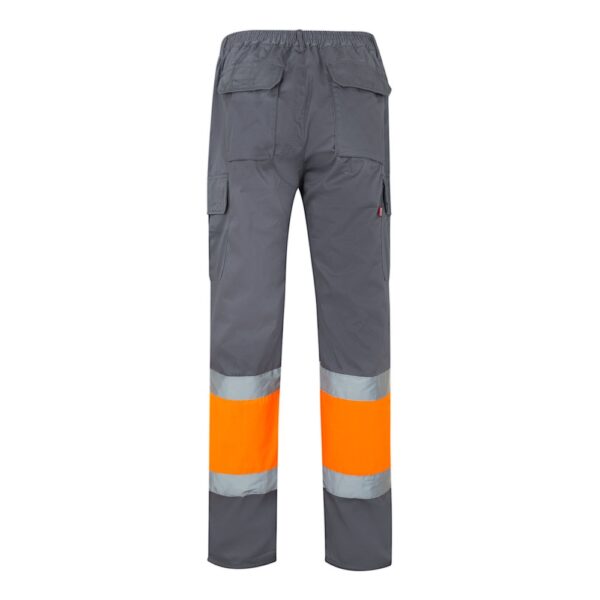 VL POSEIDON LARGE. Two-tone multi-pocket twill trousers (210g/m²), in cotton (20%) and polyester (80%)