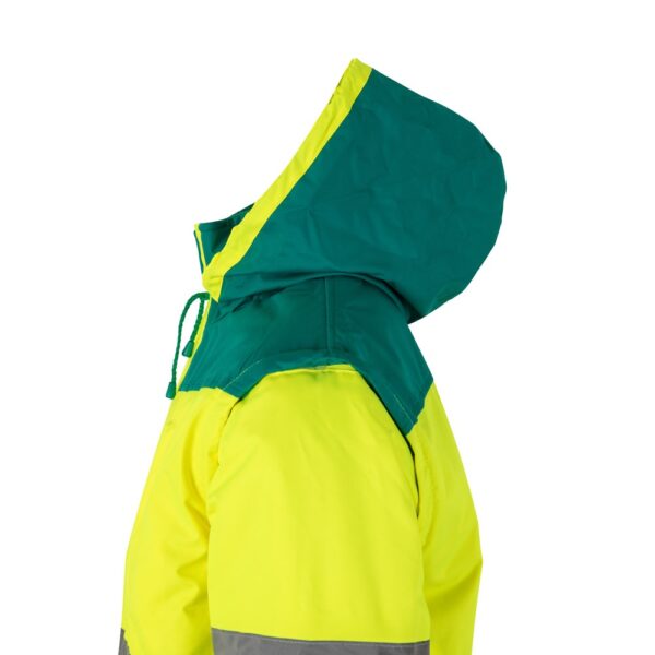 VL JUPITER. Two-tone padded jacket (180g/m²) in polyester (100%), with PU coating