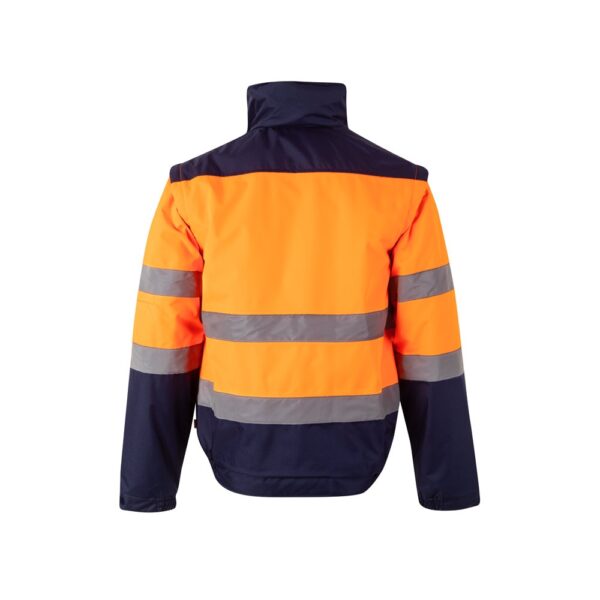 VL JUPITER. Two-tone padded jacket (180g/m²) in polyester (100%), with PU coating