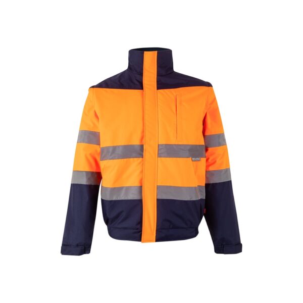 VL JUPITER LARGE. Two-tone padded jacket (180g/m²) in polyester (100%), with PU coating