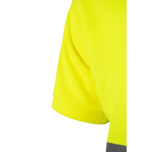 VL CUPID. Two-tone bird-eye polo shirt (160g/m²) with short sleeves, in polyester (100%)