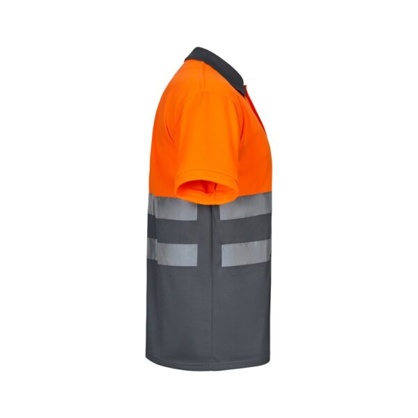 VL CUPID. Two-tone bird-eye polo shirt (160g/m²) with short sleeves, in polyester (100%)