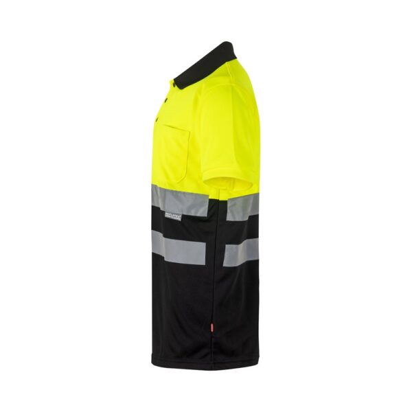 VL CUPID LARGE. Two-tone bird-eye polo shirt (160g/m²) with short sleeves, in polyester (100%)