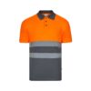 VL CUPID LARGE. Two-tone bird-eye polo shirt (160g/m²) with short sleeves, in polyester (100%)