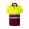 VL CUPID LARGE. Two-tone bird-eye polo shirt (160g/m²) with short sleeves, in polyester (100%)