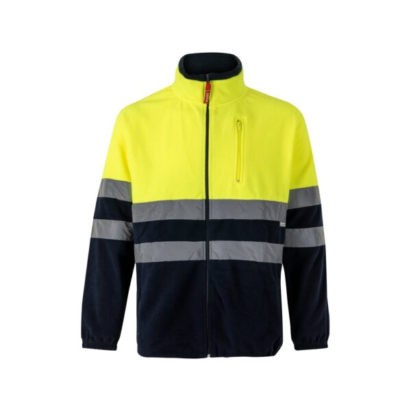 VL EROS LARGE. Two-tone fleece jacket (280g/m²), in polyester (100%)