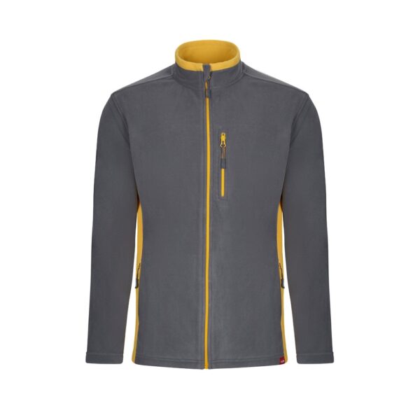 VL GERAS. Two-tone fleece jacket (220g/m²) in polyester (100%)