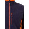 VL GERAS. Two-tone fleece jacket (220g/m²) in polyester (100%)