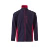 VL GERAS. Two-tone fleece jacket (220g/m²) in polyester (100%)