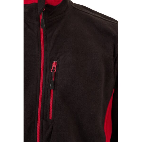 VL GERAS. Two-tone fleece jacket (220g/m²) in polyester (100%)