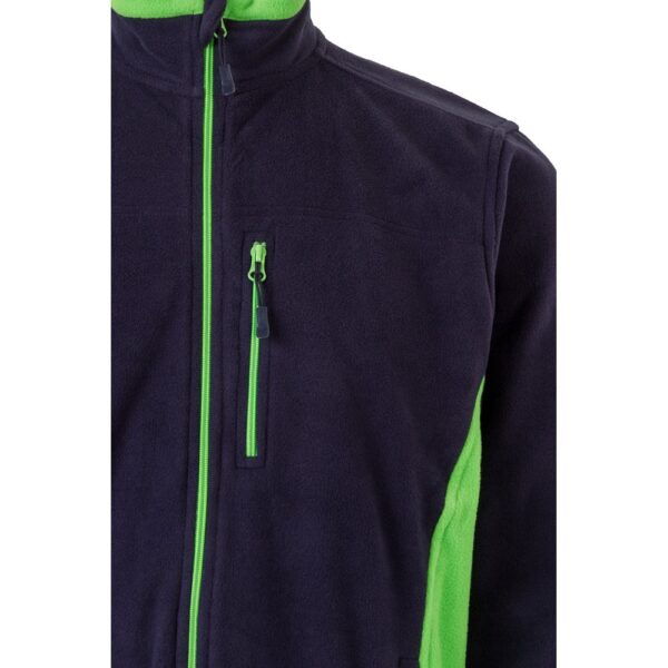 VL GERAS. Two-tone fleece jacket (220g/m²) in polyester (100%)