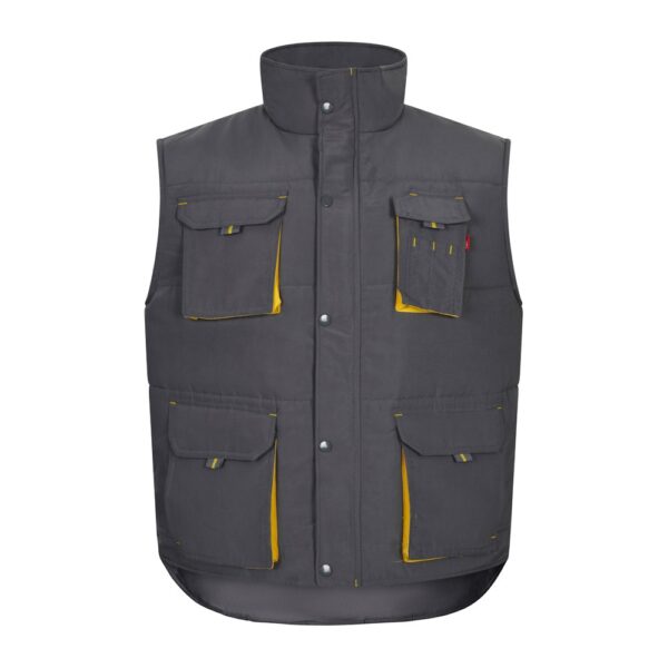 VL NERGAL. Padded vest, two-tone, multi-pocket (120g/m²), in polyester (100%)