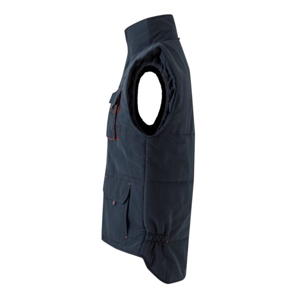 VL NERGAL. Padded vest, two-tone, multi-pocket (120g/m²), in polyester (100%)