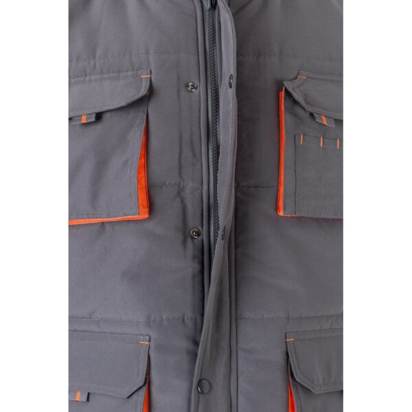 VL NERGAL. Padded vest, two-tone, multi-pocket (120g/m²), in polyester (100%)