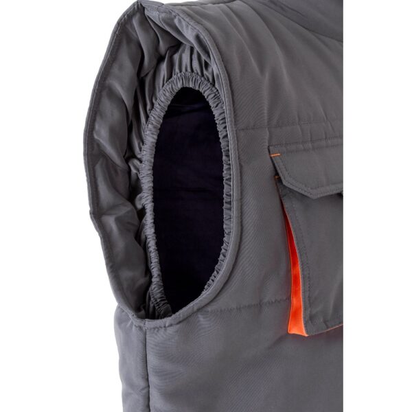 VL NERGAL. Padded vest, two-tone, multi-pocket (120g/m²), in polyester (100%)