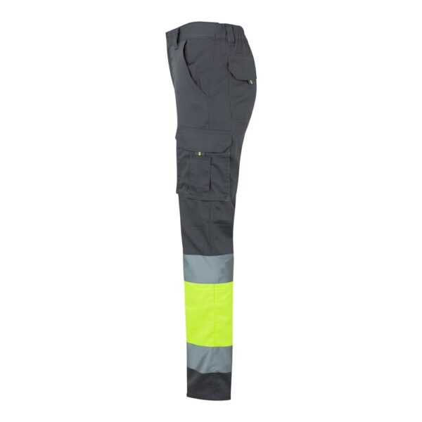 VL ZEUS. Two-tone, multi-pocket stretch trousers (240g/m²), in cotton (46%), EME (38%) and polyester (16%)