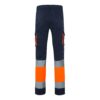 VL ZEUS. Two-tone, multi-pocket stretch trousers (240g/m²), in cotton (46%), EME (38%) and polyester (16%)