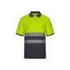 VL ACHELOUS. Two-tone piqué polo shirt (150g/m²) with short sleeves, in cotton (55%) and polyester (45%)