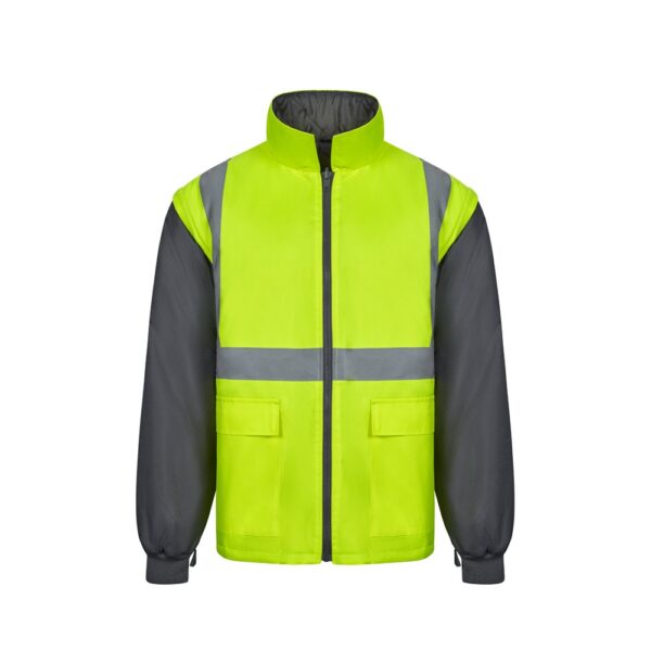 VL JUNO. Two-tone 4-in-1 parka (180g/m²), in polyester (100%) with PU coating