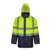 VL JUNO LARGE. Two-tone 4-in-1 parka (180g/m²), in polyester (100%) with PU coating
