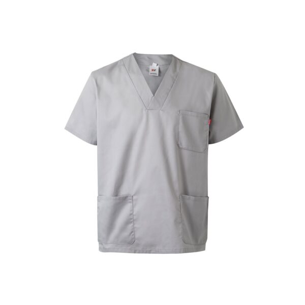 VL ILLAPA. Twill tunic (190g/m²) with short sleeves, in polyester (65%) and cotton (35%)