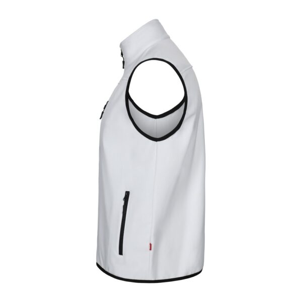 VL VARUNA. Soft shell vest (280g/m²), with polar lining, in polyester (94%) and elastane (6%)