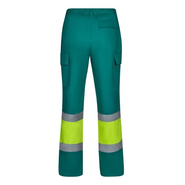 VL ARTEMIS. Two-tone trousers, in twill (190g/m²), cotton (20%) and polyester (80%)