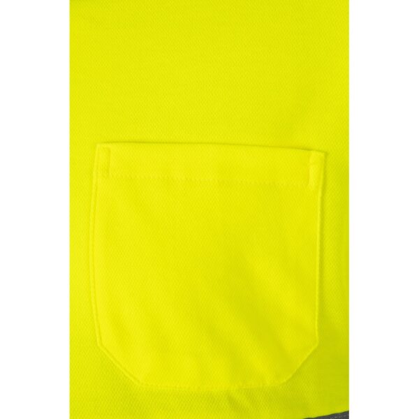 VL PLUTO LARGE. Two-tone piqué polo shirt (150g/m²) with long sleeves, in cotton (55%) and polyester (45%)