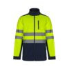 VL HESTIA. Two-tone soft shell jacket (280g/m²), in polyester (96%) and elastane (4%)