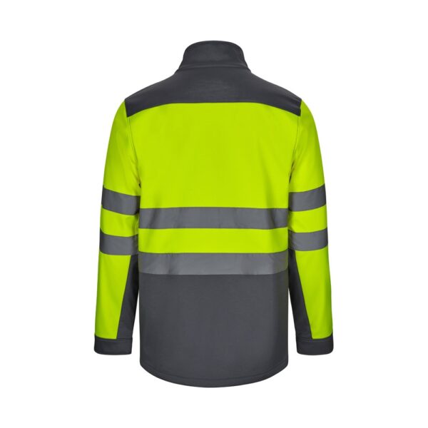 VL HESTIA. Two-tone soft shell jacket (280g/m²), in polyester (96%) and elastane (4%)