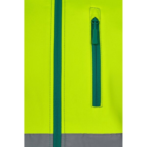 VL HESTIA. Two-tone soft shell jacket (280g/m²), in polyester (96%) and elastane (4%)