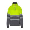 36149_207 VL THOR LARGE. Two-tone sweatshirt (300g/m²) in polyester fleece (100%)