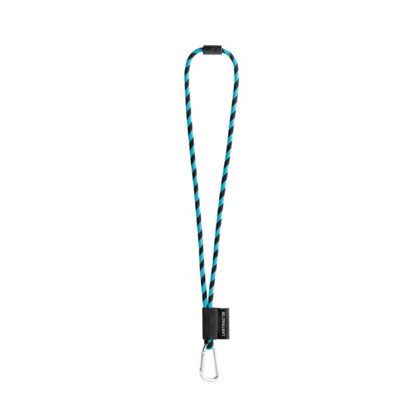 75089_353 75089. SET Lanyard TUBE Long (Ø 7 mm) with D-shape carabiner 55 mm and safety lock Ø 7 mm