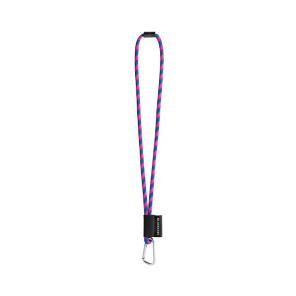 75089_366 75089. SET Lanyard TUBE Long (Ø 7 mm) with D-shape carabiner 55 mm and safety lock Ø 7 mm