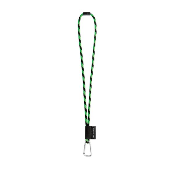 75089_369 75089. SET Lanyard TUBE Long (Ø 7 mm) with D-shape carabiner 55 mm and safety lock Ø 7 mm