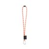 75124_360 SET Lanyard TUBE Long (Ø 7 mm) with D-shape carabiner 55 mm and safety lock Ø 7 mm