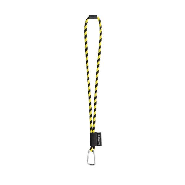 75124_363 SET Lanyard TUBE Long (Ø 7 mm) with D-shape carabiner 55 mm and safety lock Ø 7 mm