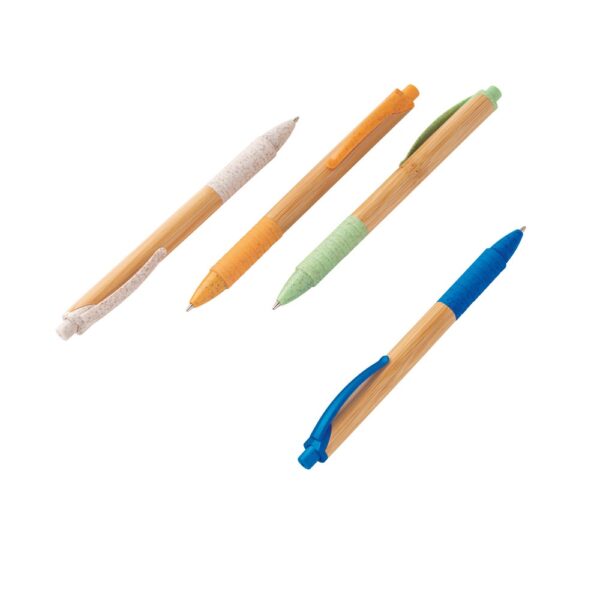 KUMA. Bamboo ball pen with non-slip clip