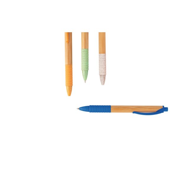 KUMA. Bamboo ball pen with non-slip clip