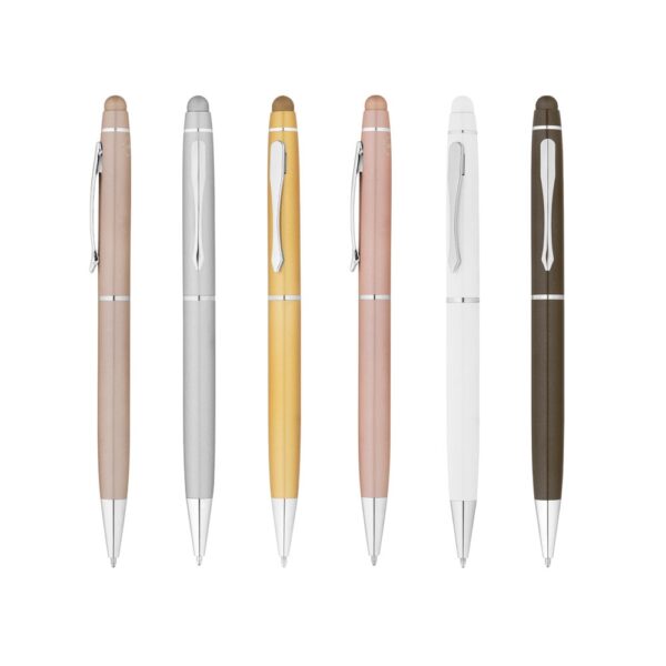 81144_set JULIE. Ball pen in recycled aluminum (100% rAL) with touch tip