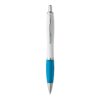 MOVE BK. ABS ball pen with clip and metal trim