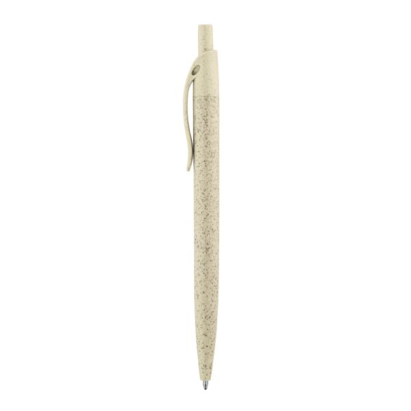 81168_150 CAMILA. Wheat straw fibre and ABS ball pen with clip