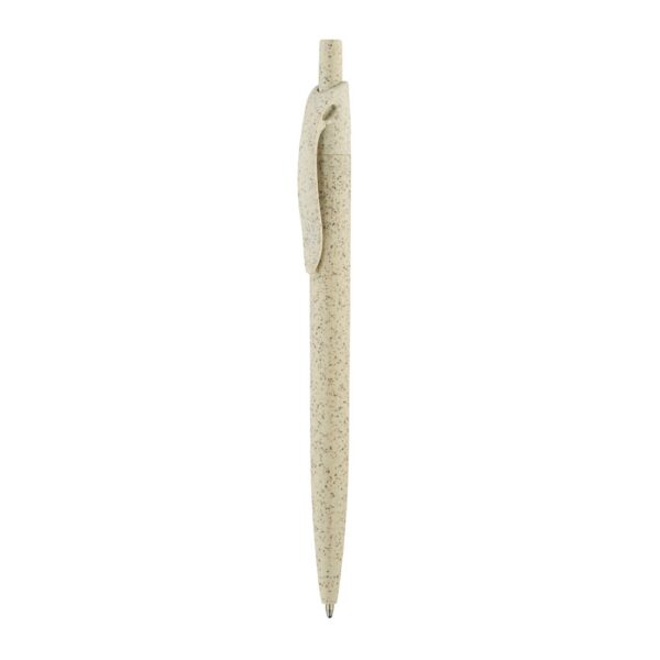 81168_150-b CAMILA. Wheat straw fibre and ABS ball pen with clip