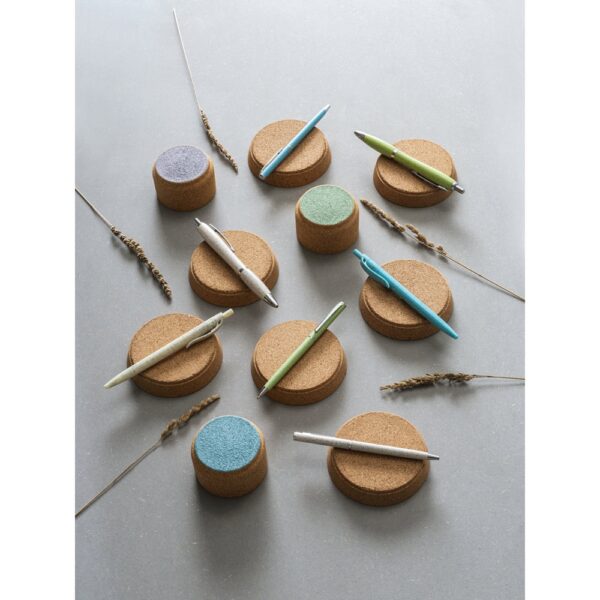 81168_amb CAMILA. Wheat straw fibre and ABS ball pen with clip