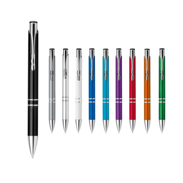 81182_set BETA PLASTIC. ABS ball pen with metal clip